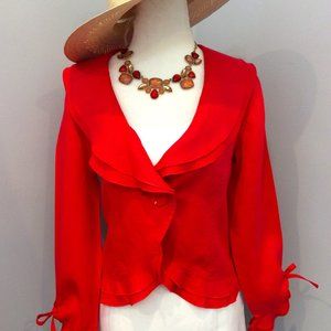 Flutter Jacket - Laura Petite size 4, Red